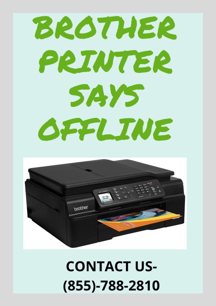 Brother printer says offline