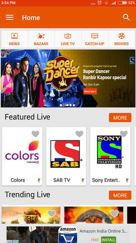 TV App for Android in India
